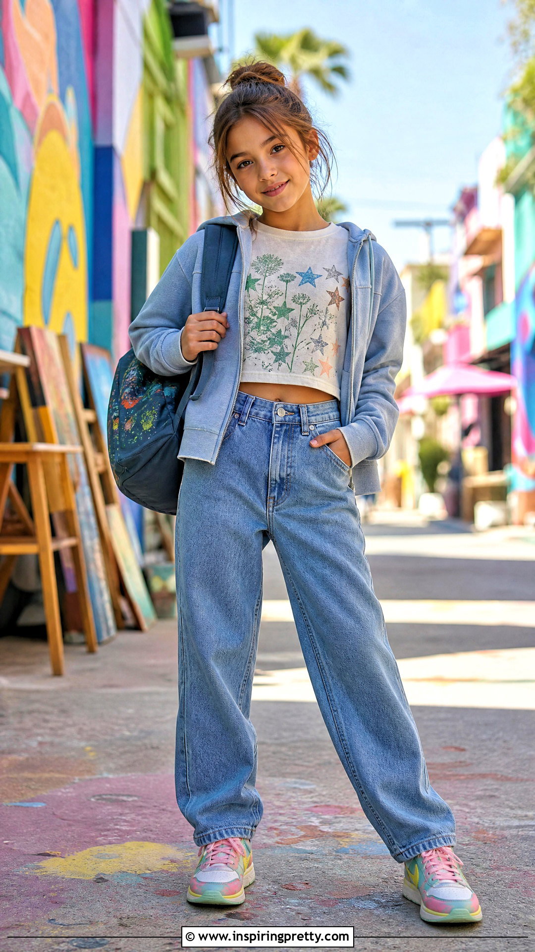 Crop Top And Graphic Jeans Outfit - 50 crop tops for kids