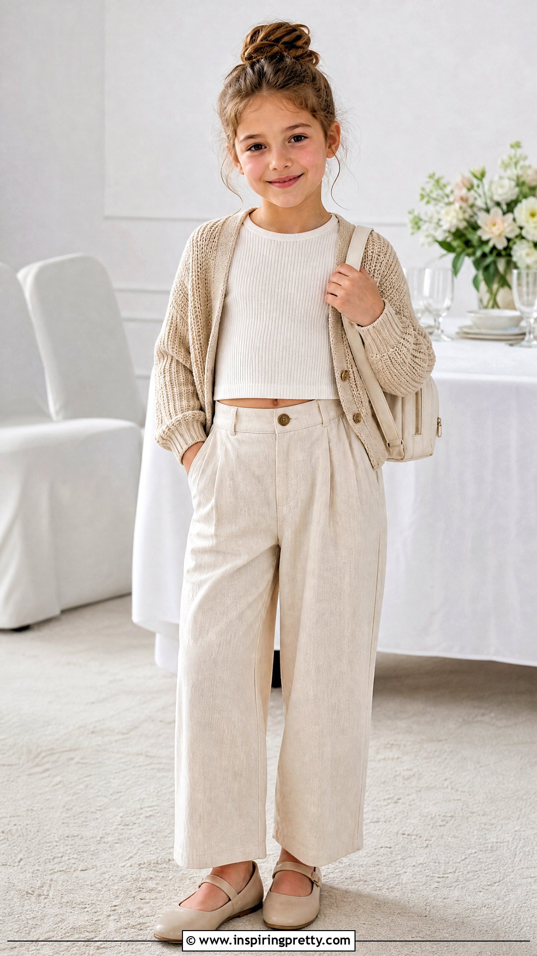 Crop Top And High Waisted Trousers Outfit - 50 crop tops for kids