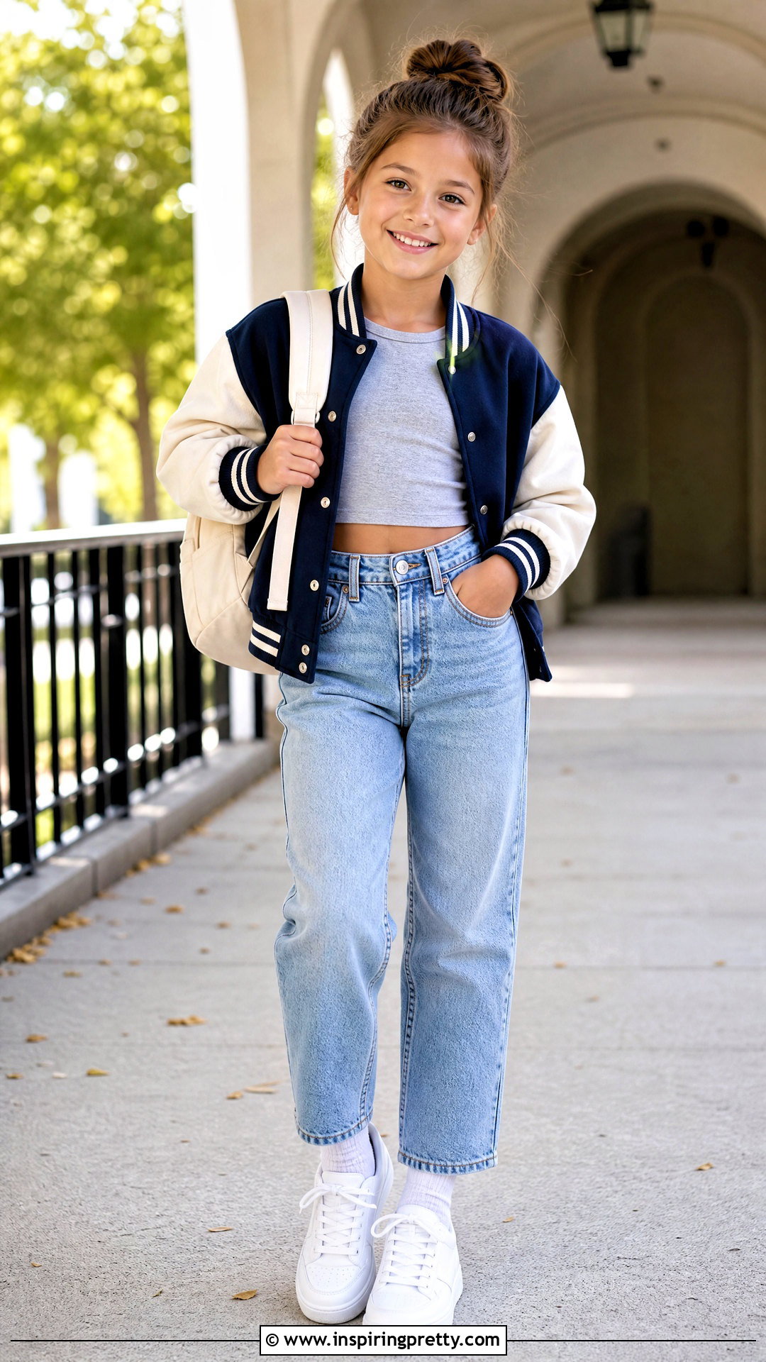 Crop Top And Varsity Jacket Outfit - 50 crop tops for kids