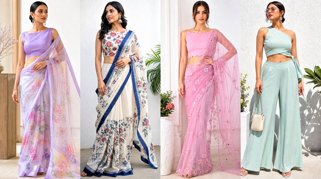 20 Crop Top Blouse Designs Latest Boat Necks: Elegant Looks