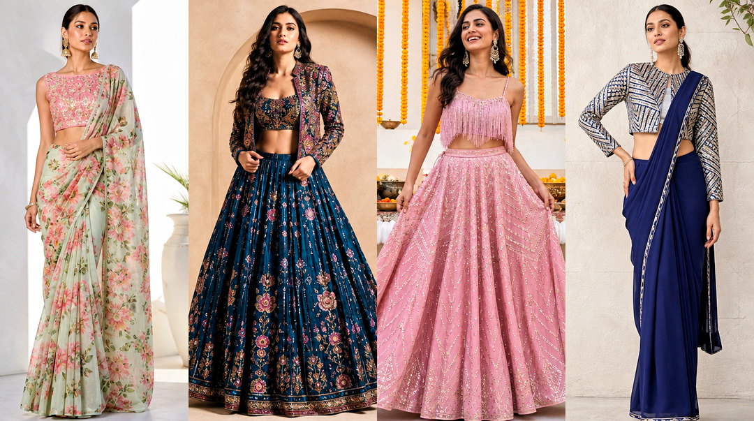 50 Crop Top Blouse Designs for Elegant Modern Wardrobes