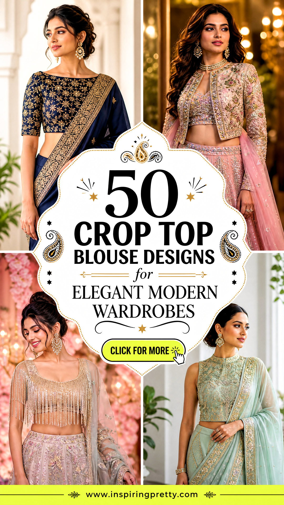 50 Crop Top Blouse Designs for Elegant Modern Wardrobes - 50 Crop Top Blouse Designs for Elegant Modern Wardrobes