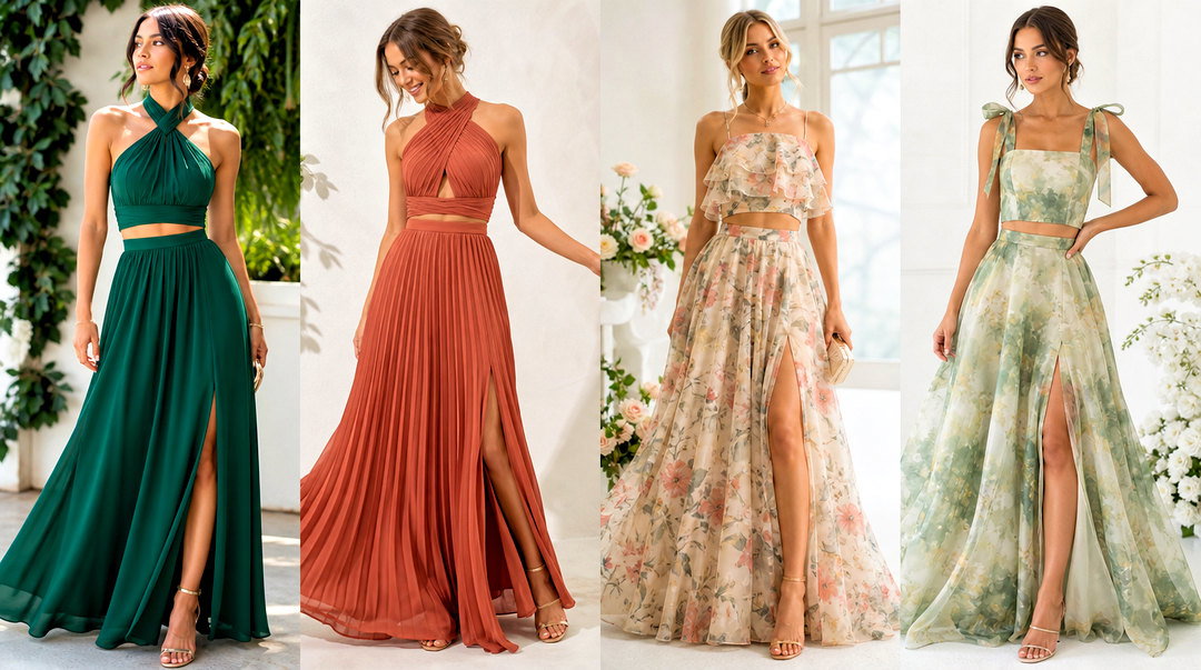 25 Crop Top Bridesmaid Dress Outfit Ideas for Chic Weddings