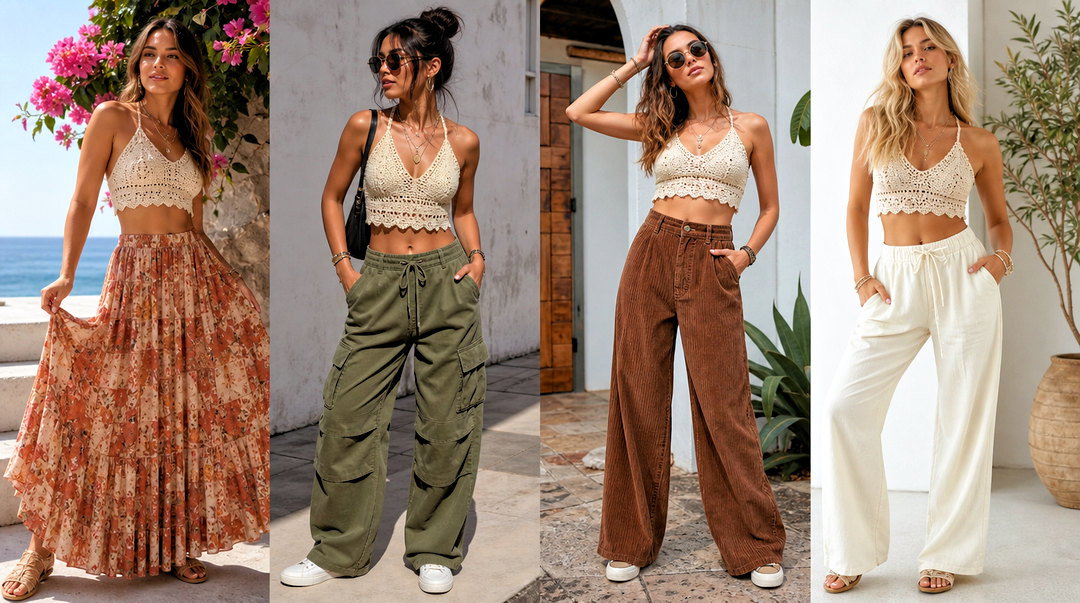 50 Crop Top Crochet Outfit Ideas for Breezy Summer Style