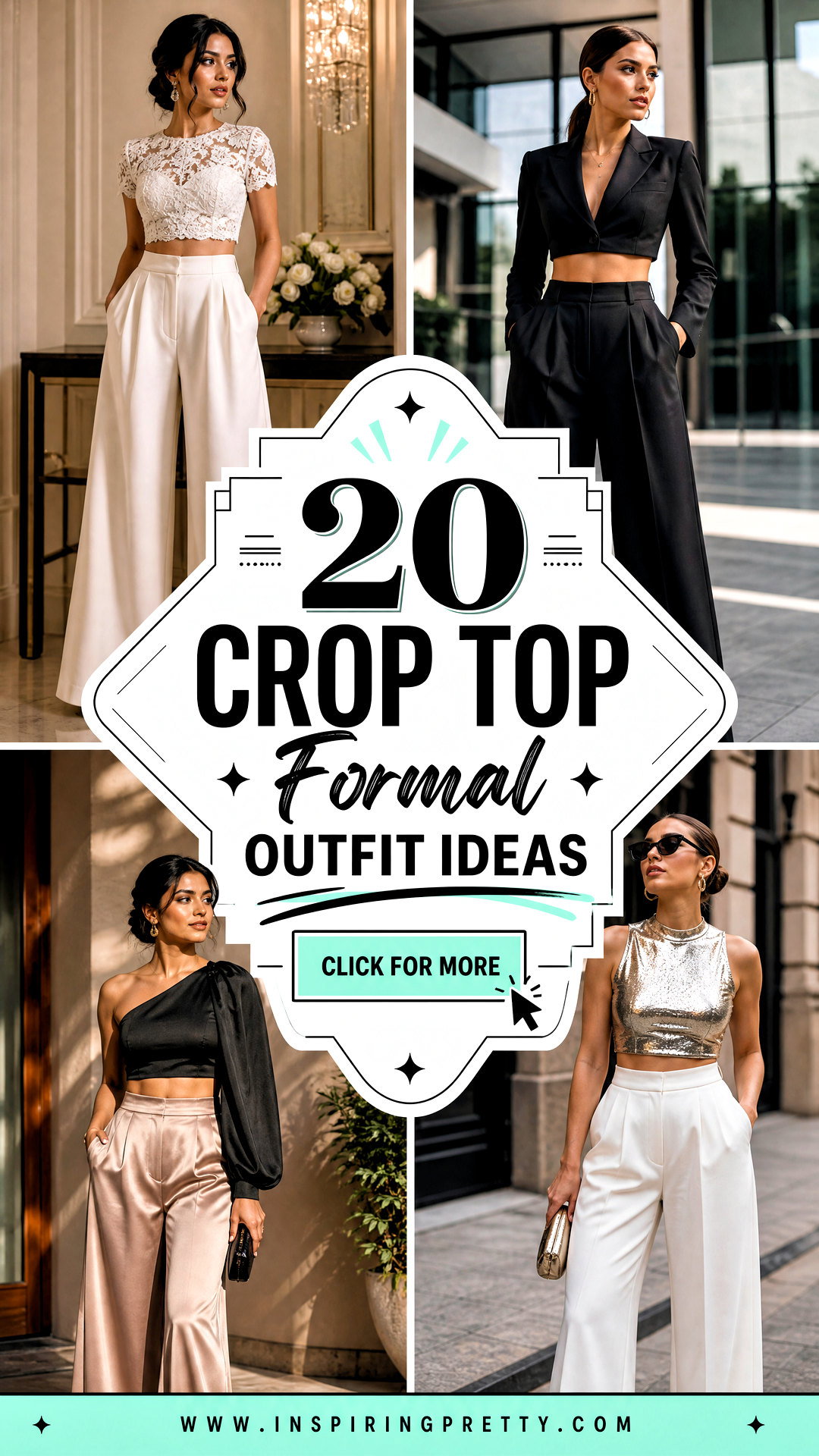 20 Crop Top Formal Outfit Ideas Polished Workwear Looks - 20 Crop Top Formal Outfit Ideas: Polished Workwear Looks