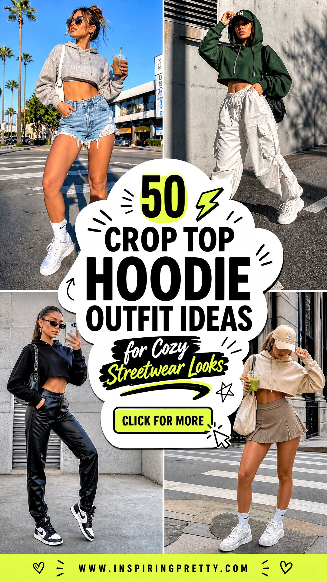 50 Crop Top Hoodie Outfit Ideas for Cozy Streetwear Looks - 50 Crop Top Hoodie Outfit Ideas for Cozy Streetwear Looks