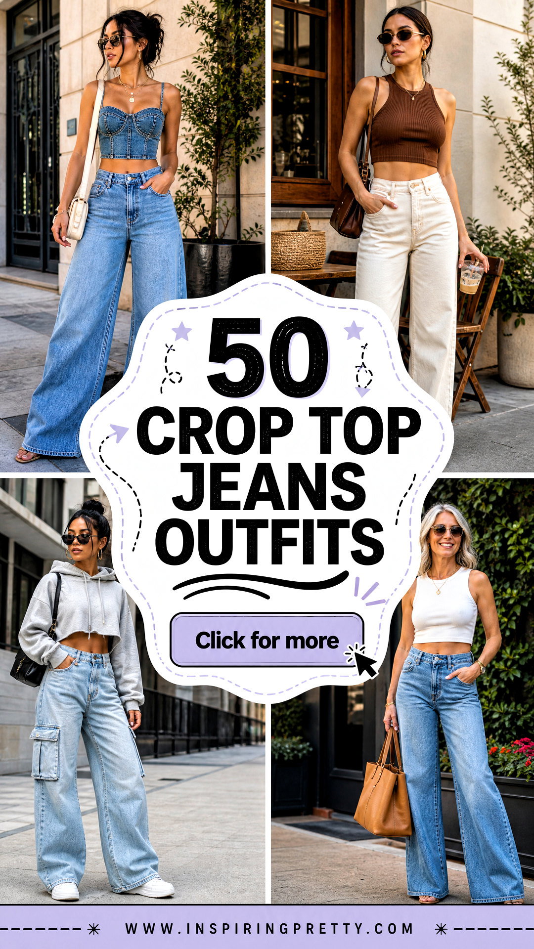 50 Crop Top Jeans Outfits for Effortless Everyday Style - 50 Crop Top Jeans Outfits for Effortless Everyday Style