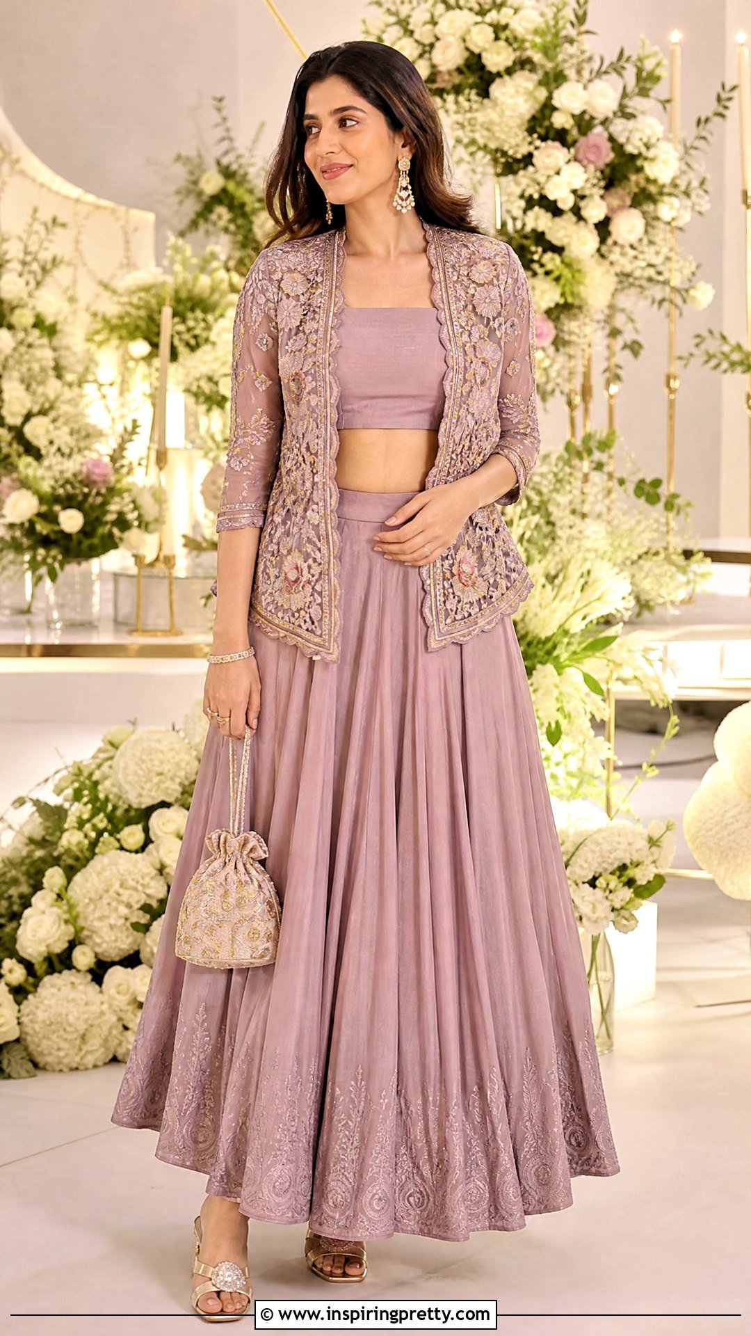 Crop Top Lehenga With Peplum Jacket - 50 crop top lehenga with jacket outfit ideas