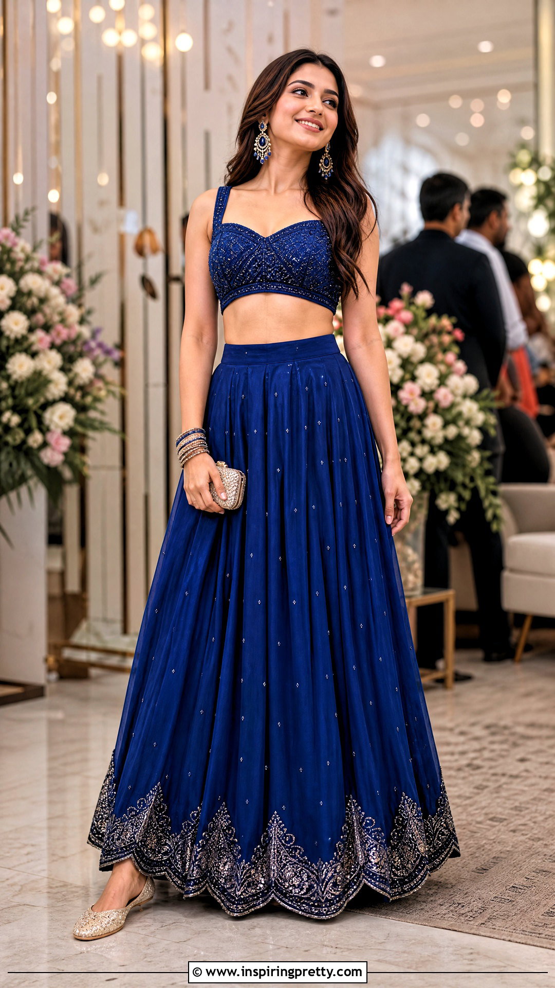 Crop Top Lehenga Without Dupatta - 50 crop top lehenga outfit ideas
