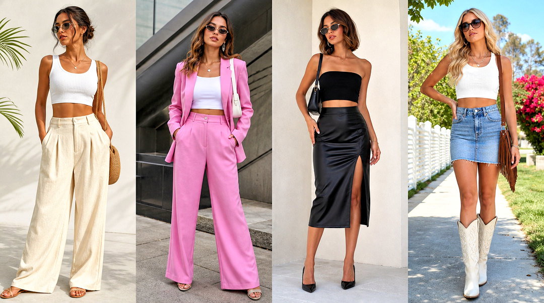 50 Crop Top Outfits for Chic Summer Style on Any Budget