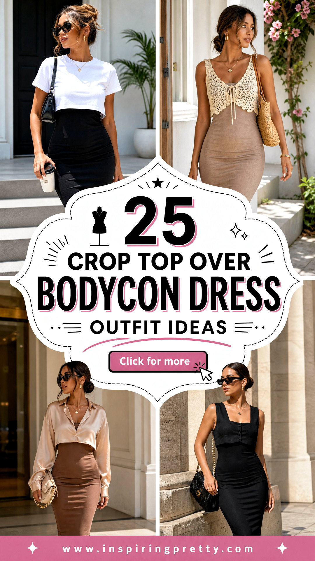 25 Crop Top Over Bodycon Dress Outfit Ideas for Chic Layers - 25 Crop Top Over Bodycon Dress Outfit Ideas for Chic Layers