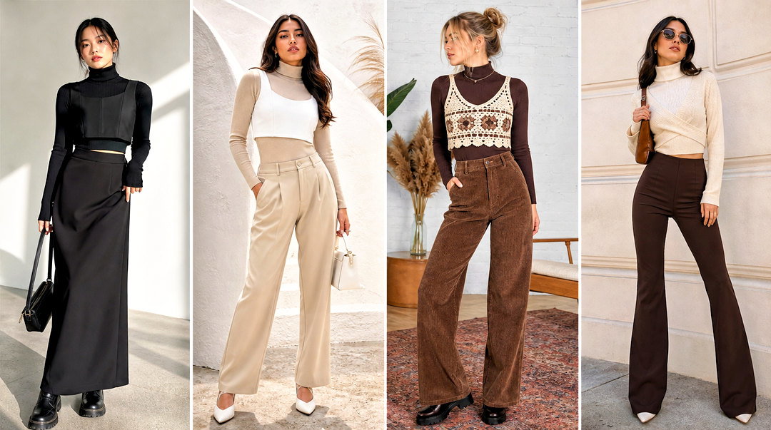 25 Crop Top Over Turtleneck Outfit Ideas for Chic Layering