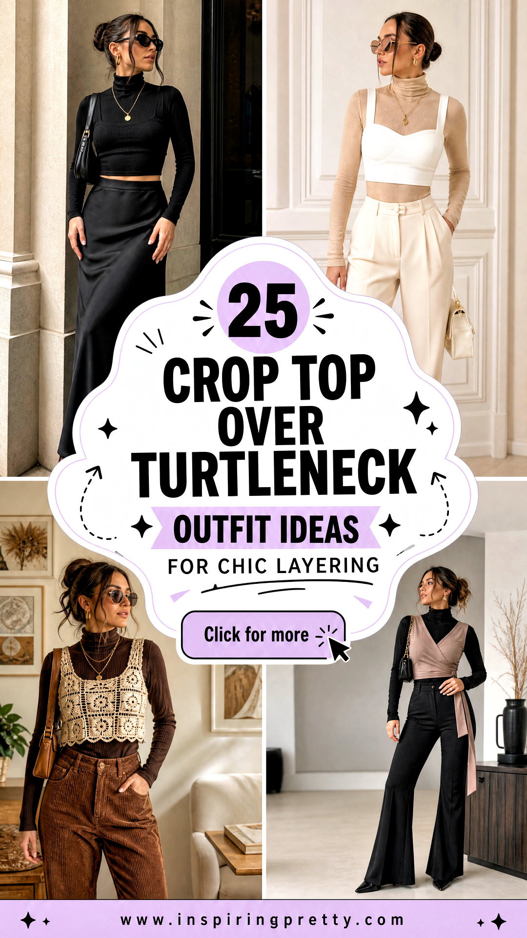 25 Crop Top Over Turtleneck Outfit Ideas for Chic Layering - 25 Crop Top Over Turtleneck Outfit Ideas for Chic Layering