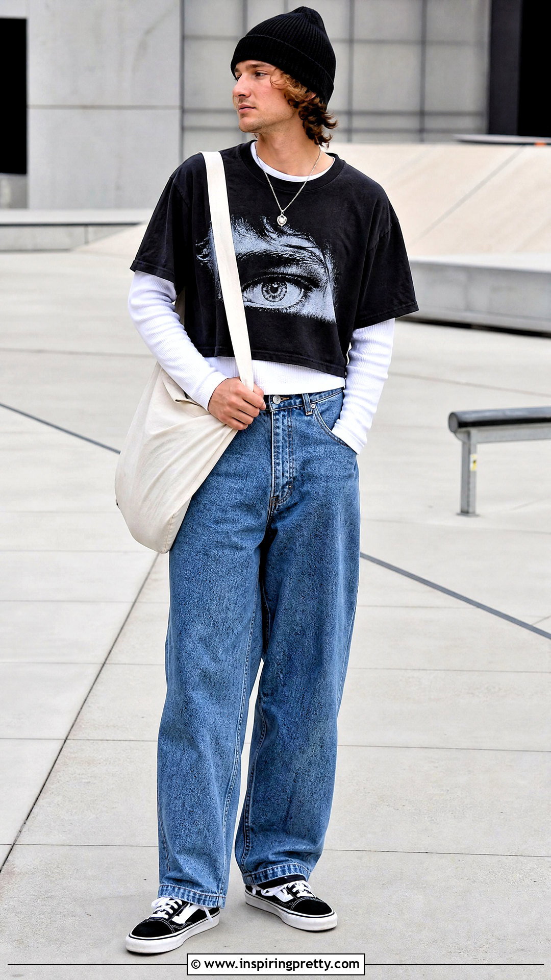 Crop Top Over a Long Sleeve Shirt - 50 male crop top outfit ideas
