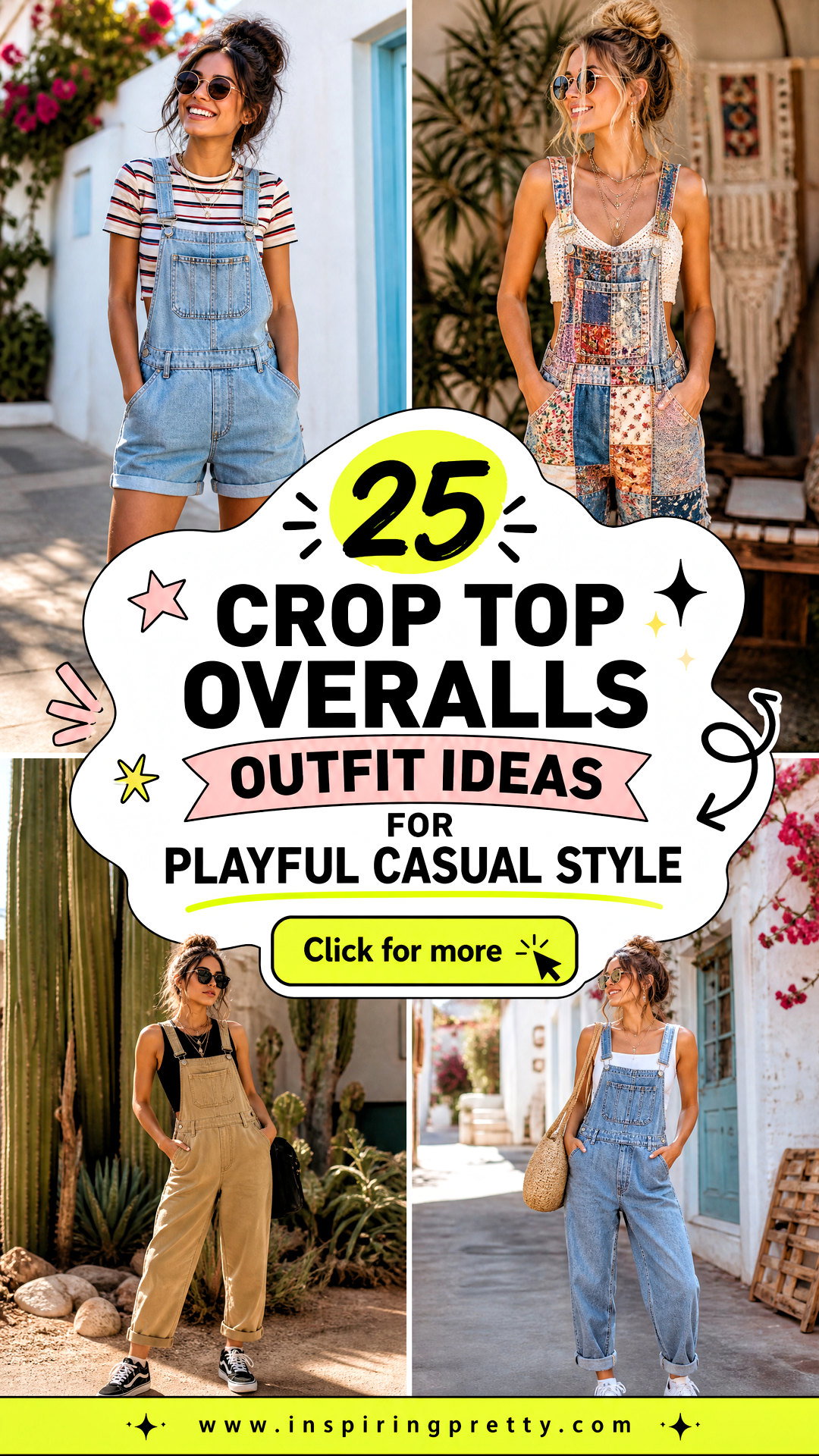25 Crop Top Overalls Outfit Ideas for Playful Casual Style - 25 Crop Top Overalls Outfit Ideas for Playful Casual Style