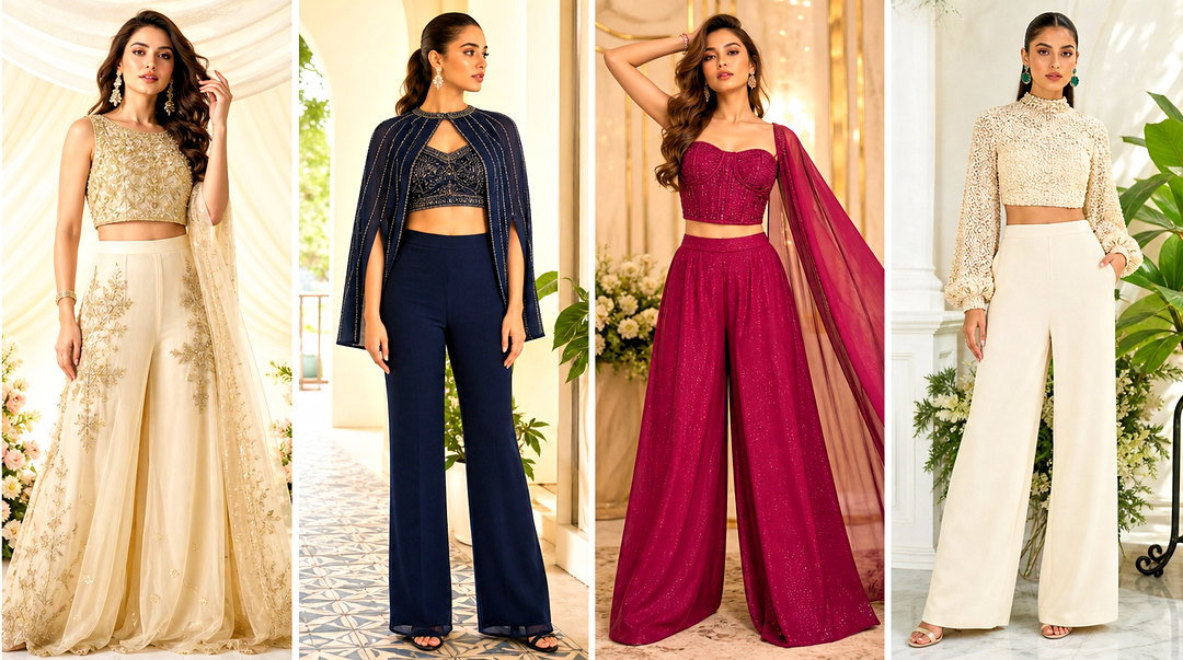 25 Crop Top Pants Wedding Ideas for a Chic Modern Look
