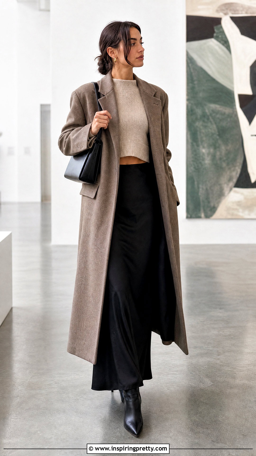 Crop Top Sweater Over A Slip Dress - 20 Crop Top Sweater Style ideas
