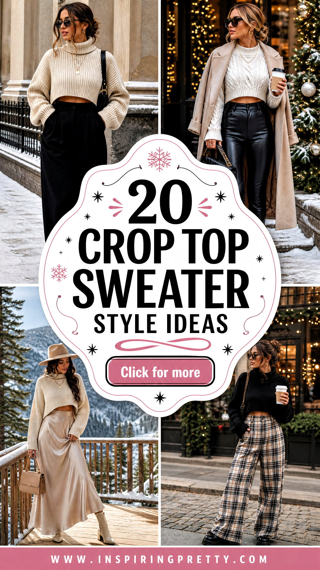 20 Crop Top Sweater Style Ideas for Chic Cold-Weather Looks - 20 Crop Top Sweater Style Ideas for Chic Cold-Weather Looks