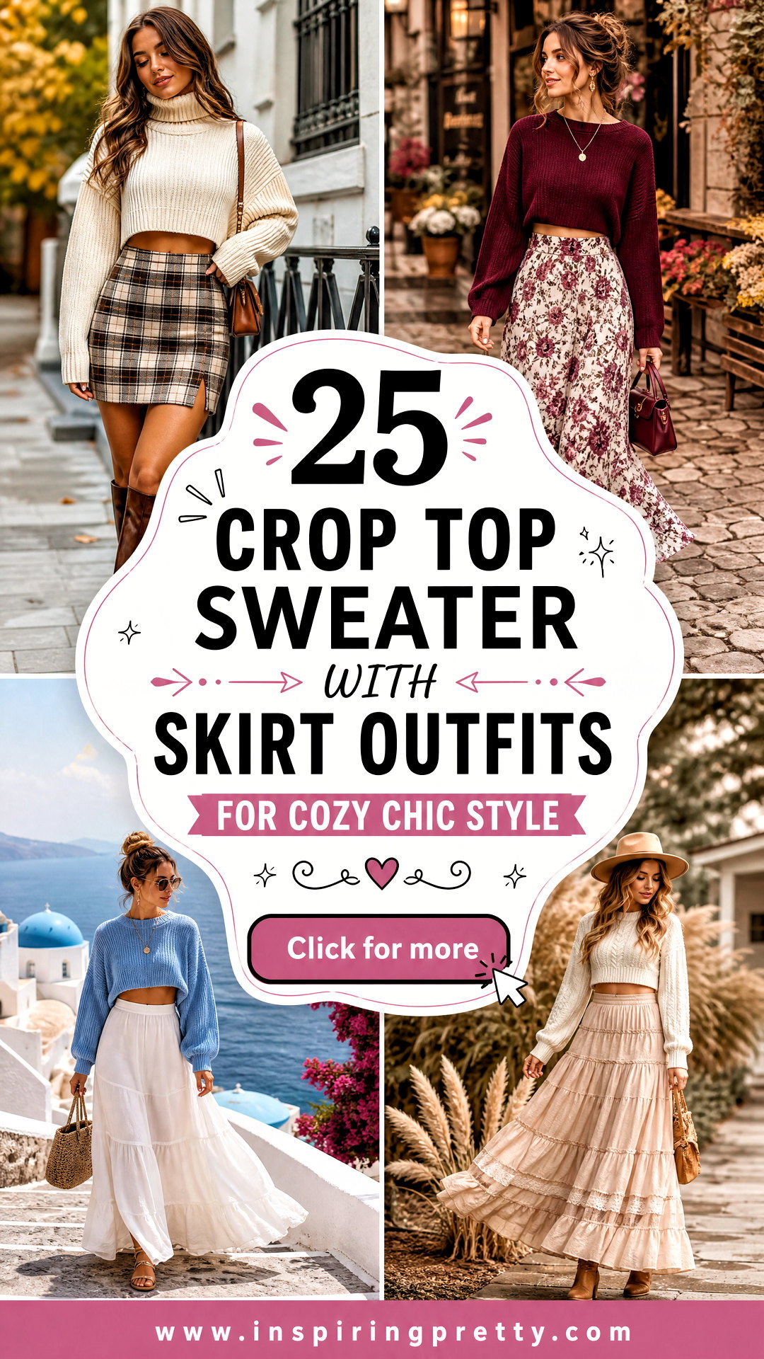 25 Crop Top Sweater With Skirt Outfits for Cozy Chic Style - 25 Crop Top Sweater With Skirt Outfits for Cozy Chic Style
