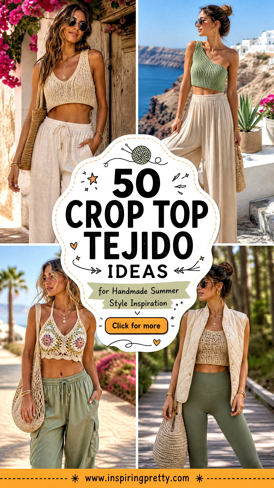 50 Crop Top Tejido Ideas for Handmade Summer Style Inspiration - 50 Crop Top Tejido Ideas for Handmade Summer Style Inspiration