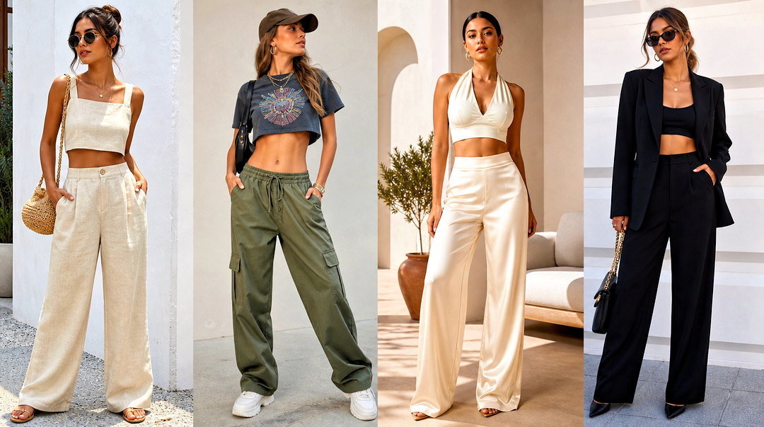 20 Crop Top Trousers Outfit Ideas for Effortless Chic Style