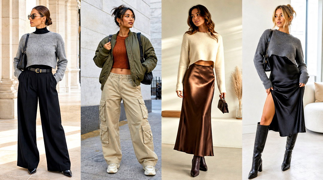 20 Crop Top Winter Sweater Outfit Ideas for Cozy Style