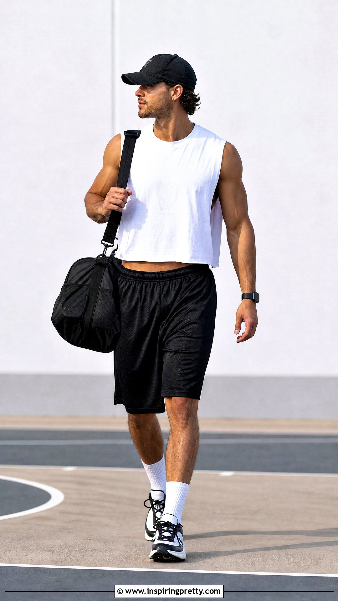 Crop Top With Basketball Shorts - 25 man crop top aesthetic ideas