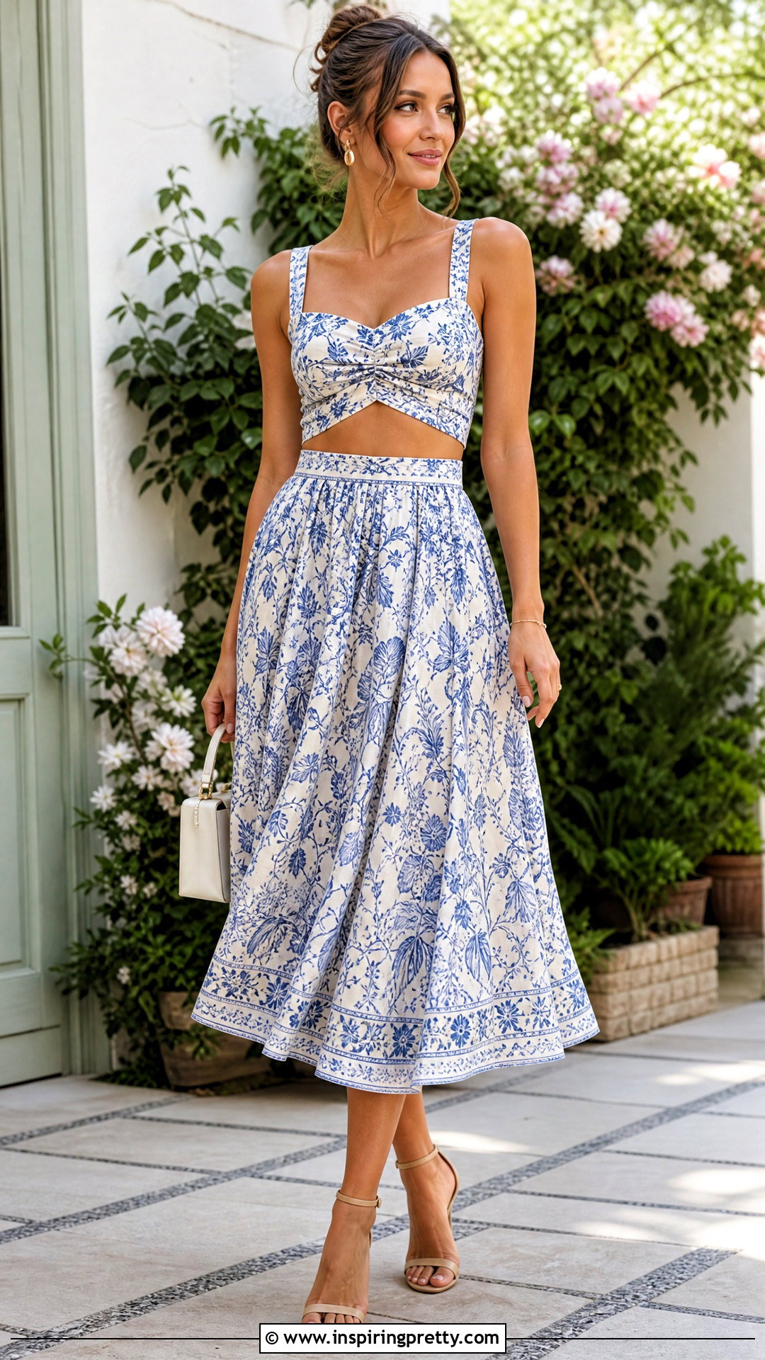 Crop Top With Matching Skirt - ways to wear crop tops (25 ways)