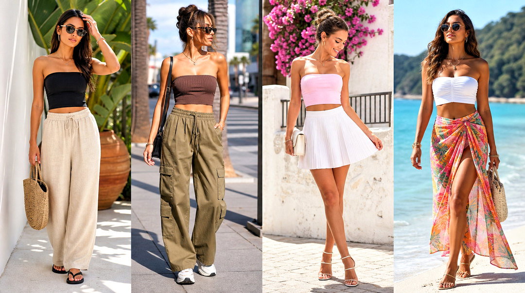 25 Crop Top With No Straps Ideas for Bold, Chic Summer Style