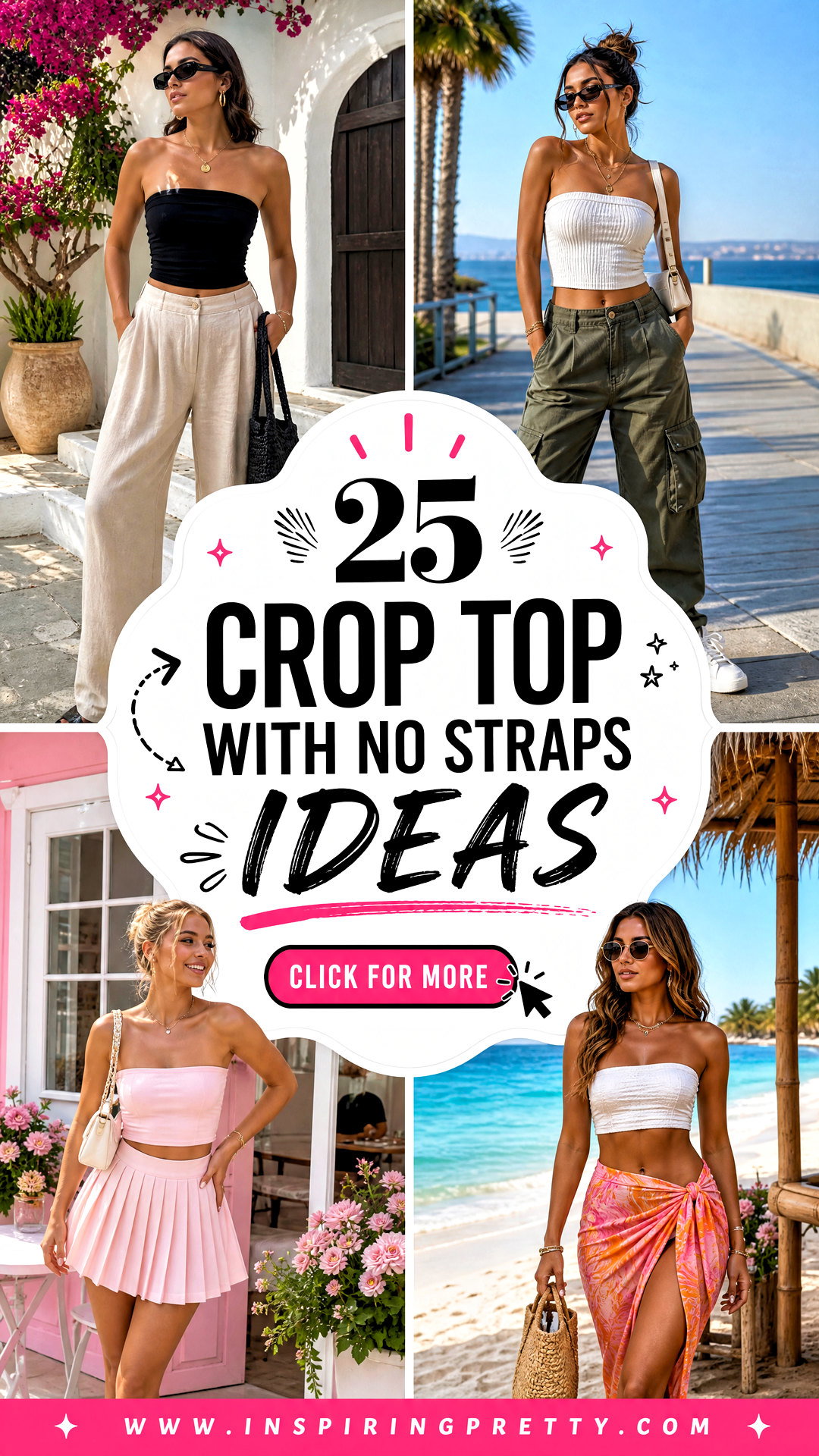 25 Crop Top With No Straps Ideas for Bold Chic Summer Style - 25 Crop Top With No Straps Ideas for Bold, Chic Summer Style