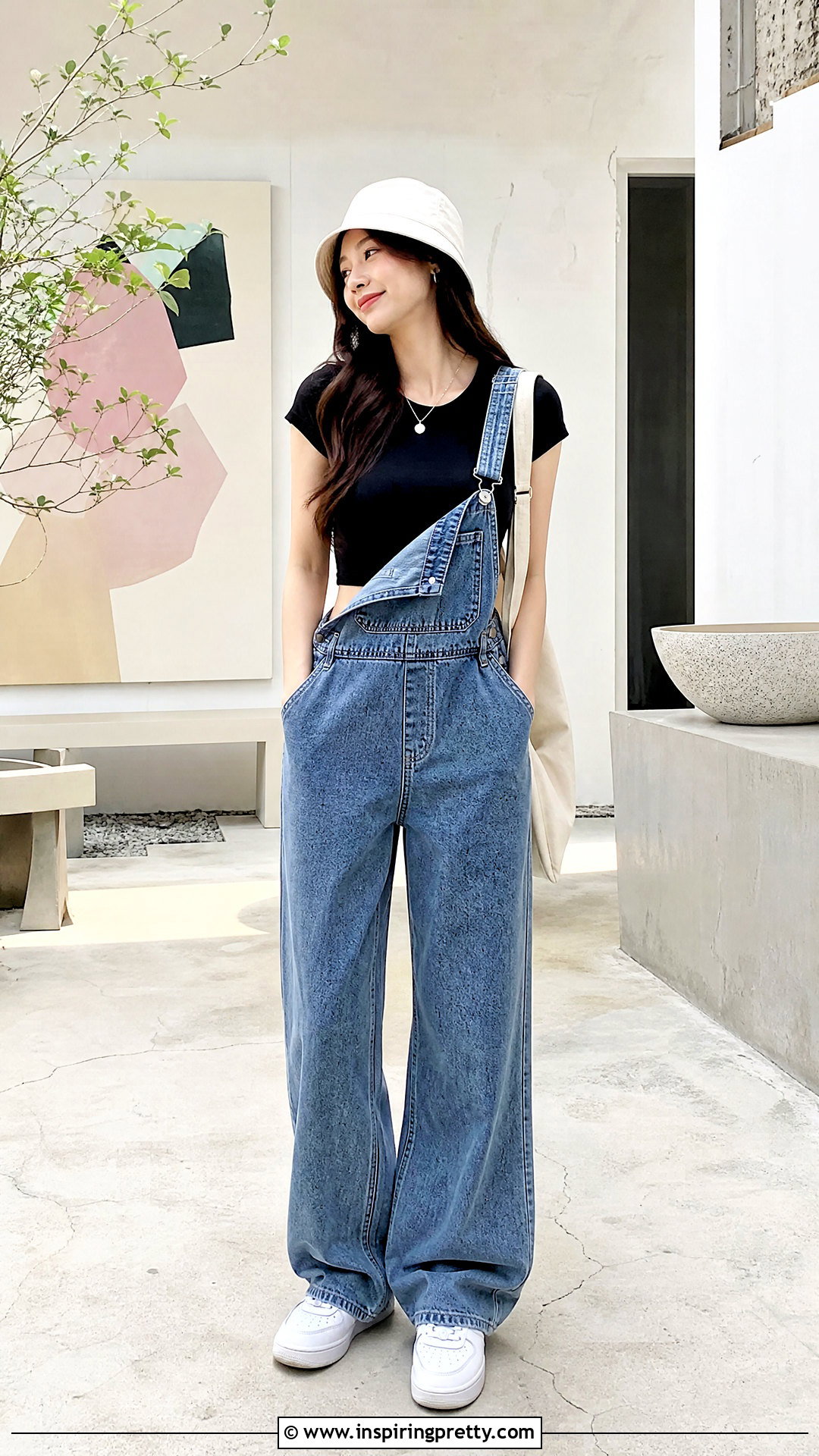 Crop Top With Overalls Outfit - 50 crop top outfits korean styles