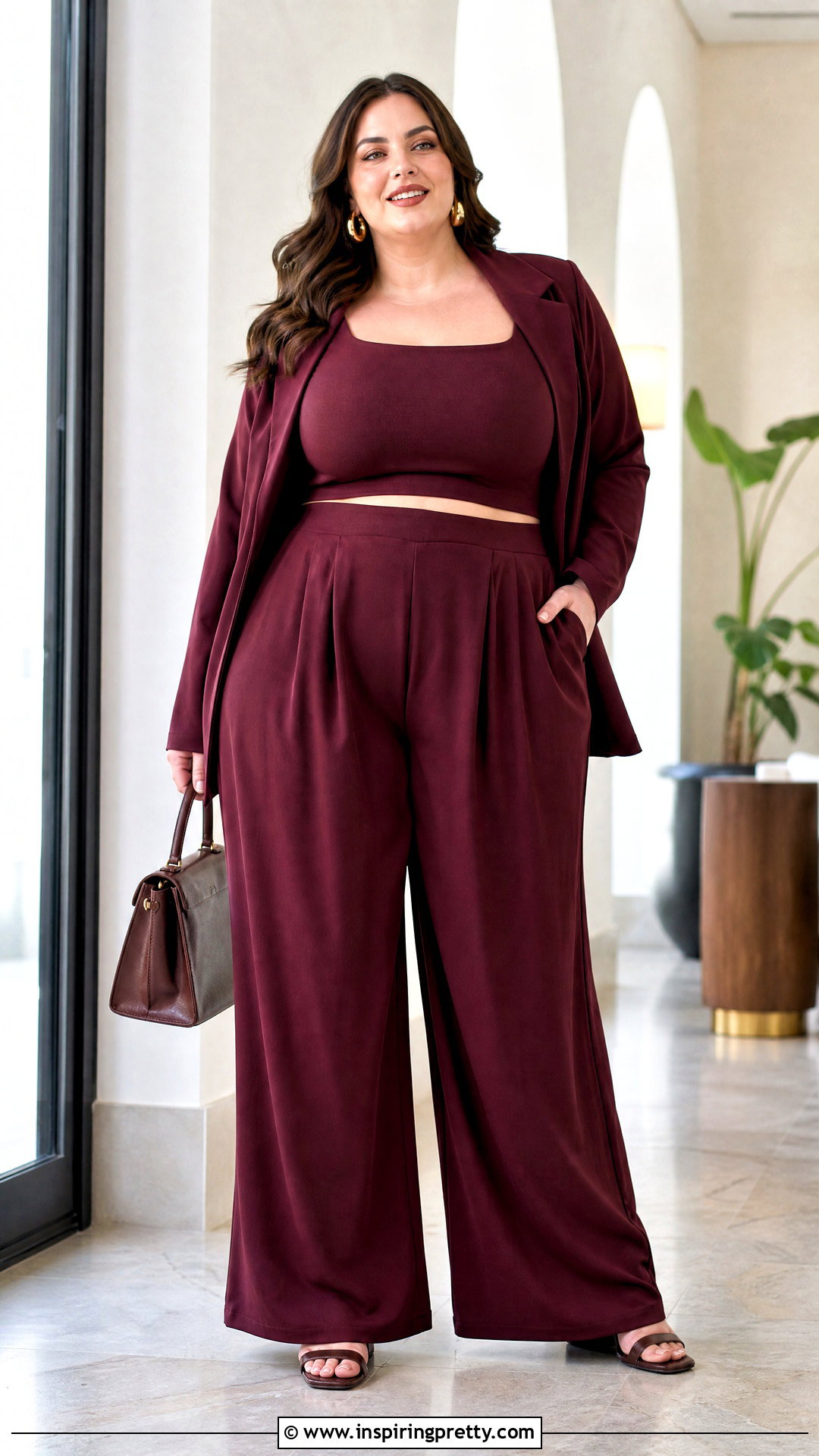 Crop Top With Palazzo Pants For Plus Size Women - 50 crop top with plazo outfit ideas