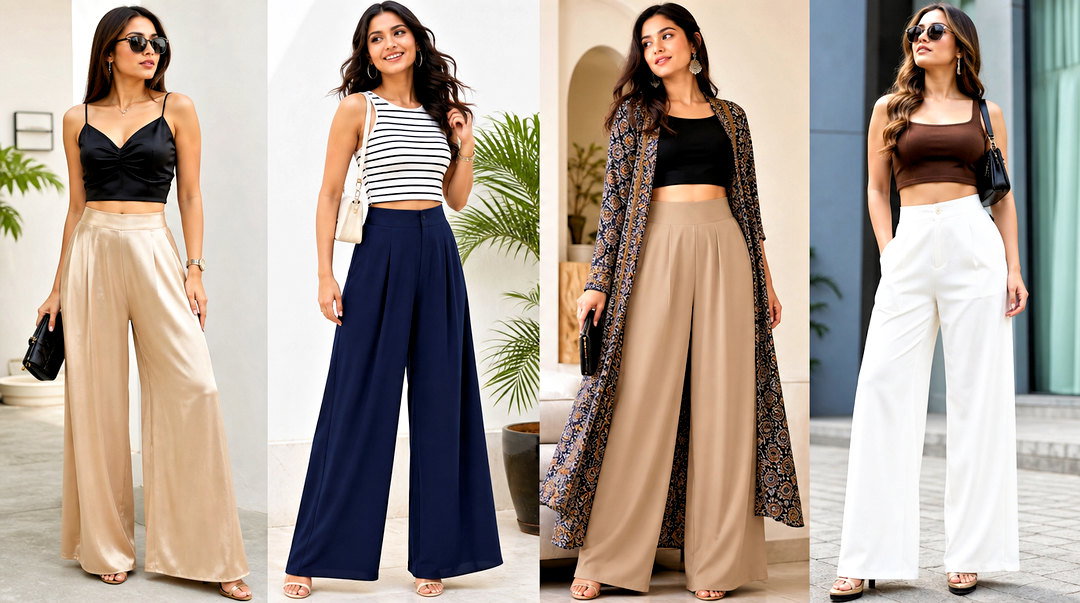 50 Crop Top With Plazo Outfit Ideas for Wedding Guest Glam