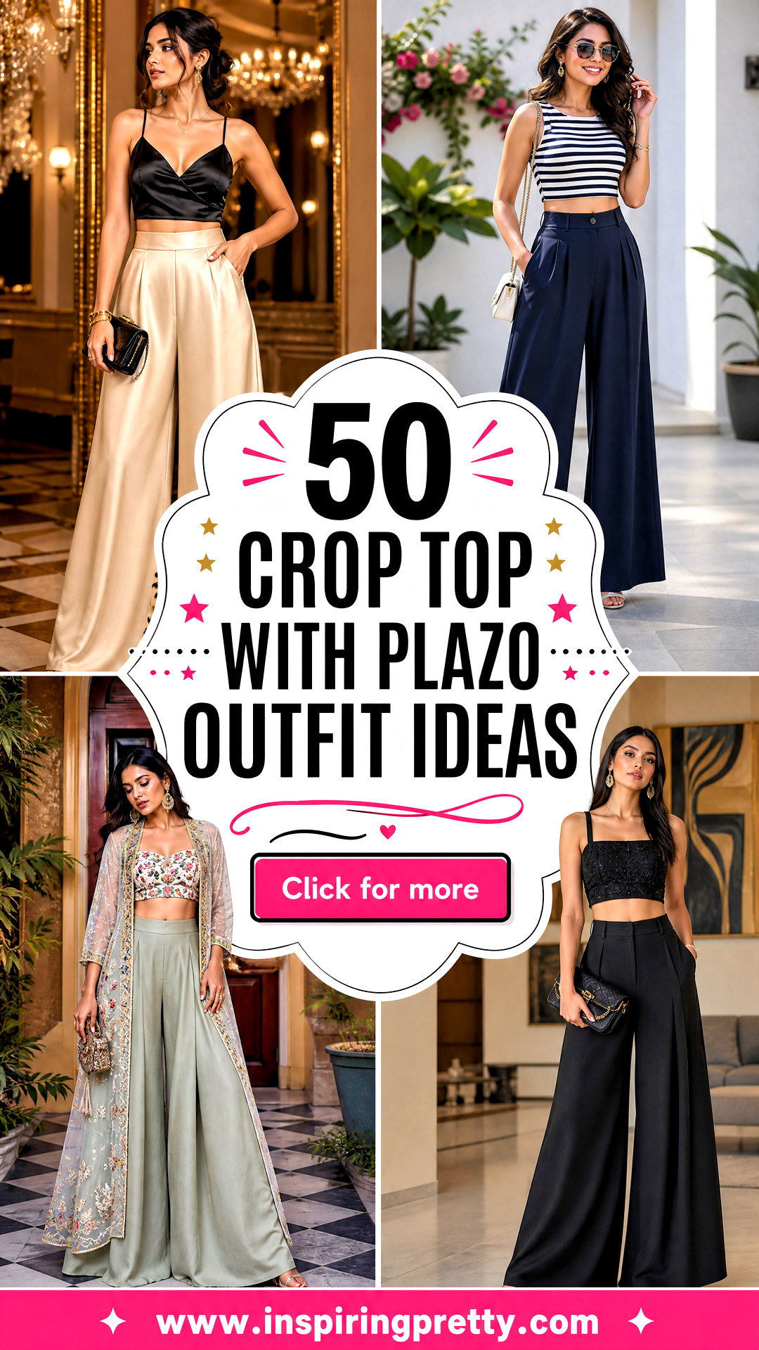 50 Crop Top With Plazo Outfit Ideas for Wedding Guest Glam - 50 Crop Top With Plazo Outfit Ideas for Wedding Guest Glam