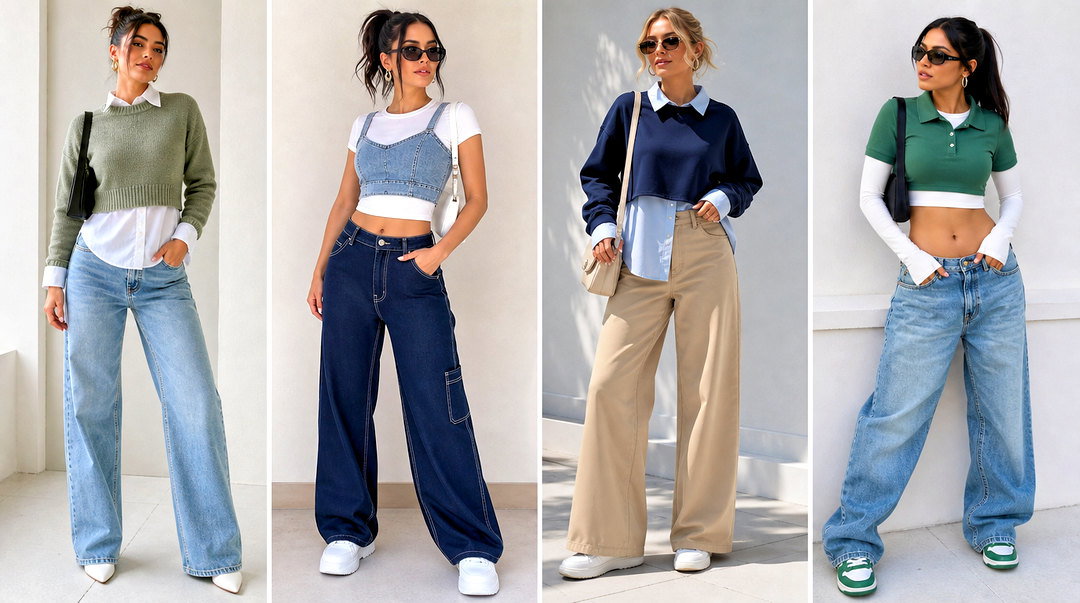 25 Crop Top With Top Underneath Outfit Ideas for Layering