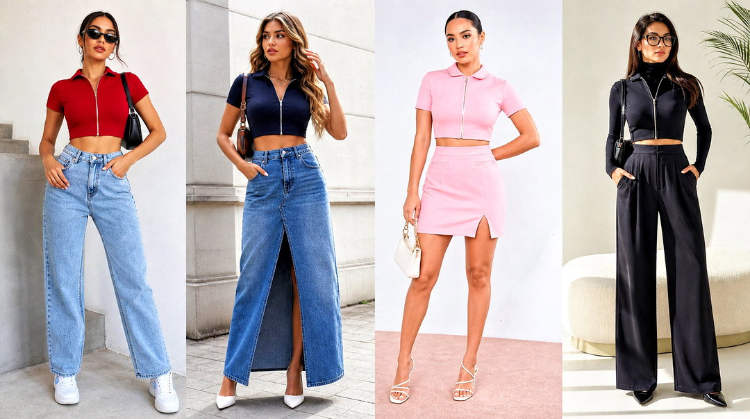 20 Crop Top With Zipper in Front Outfit Ideas to Try