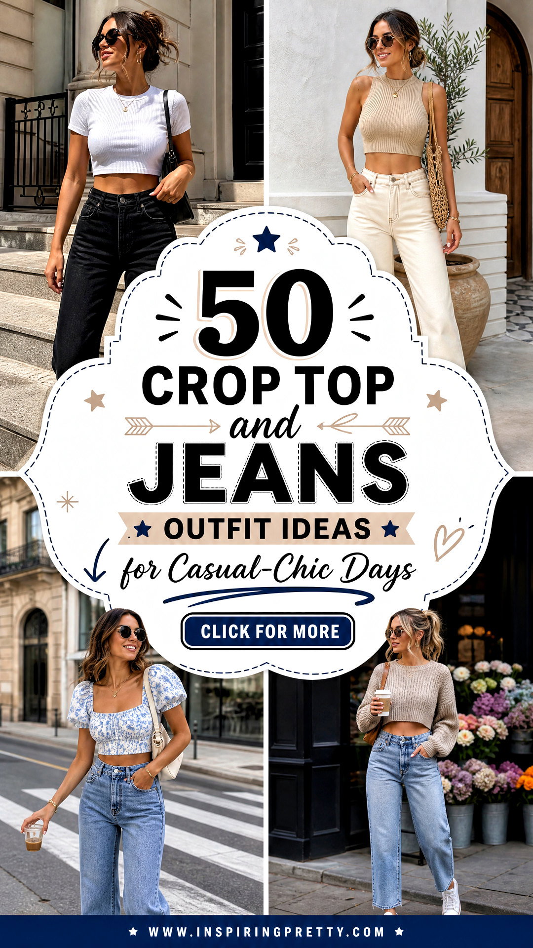 50 Crop Top and Jeans Outfit Ideas for Casual-Chic Days - 50 Crop Top and Jeans Outfit Ideas for Casual-Chic Days