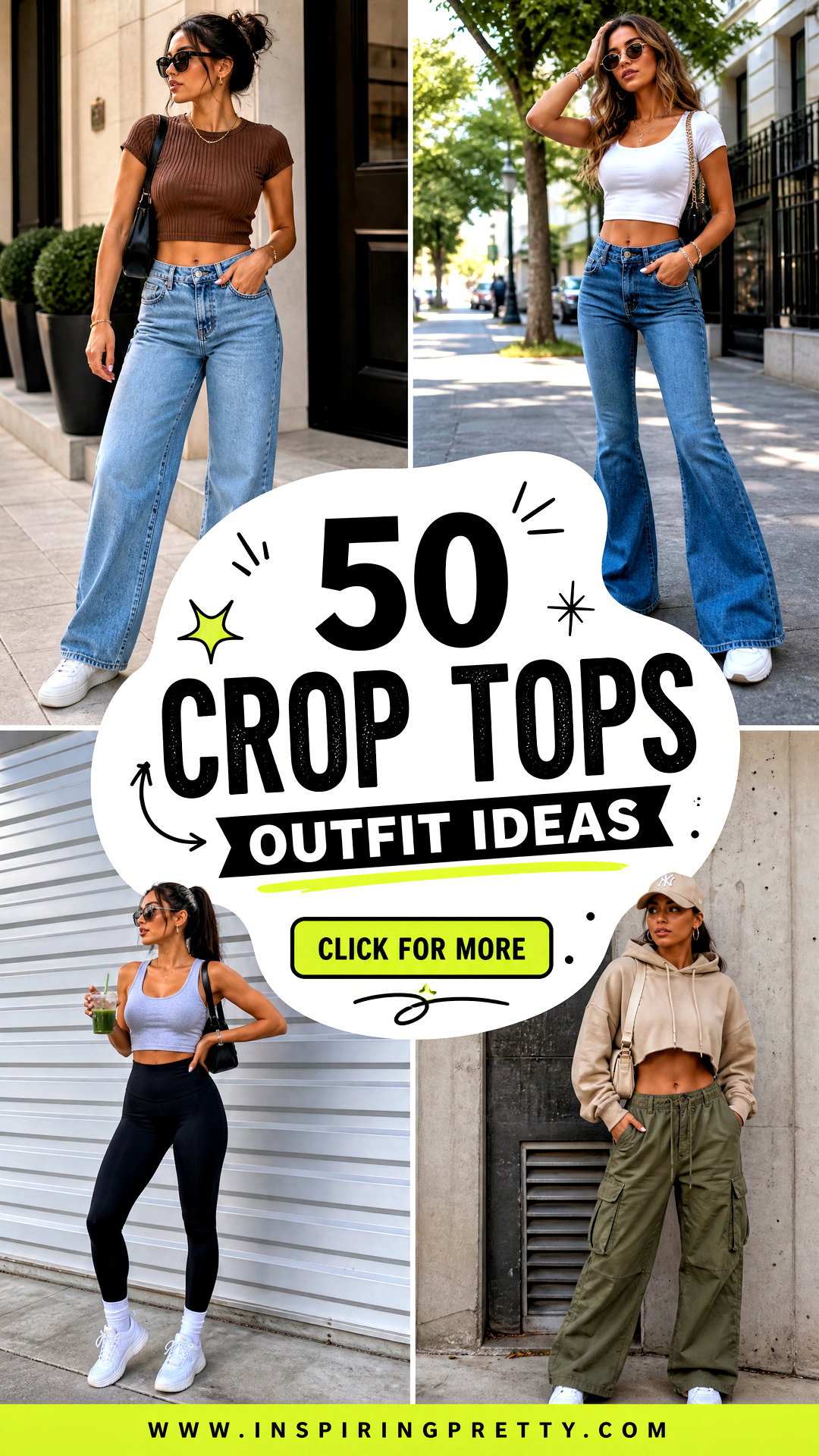 50 Crop Tops Outfit Ideas for Chic Everyday Summer Style - 50 Crop Tops Outfit Ideas for Chic Everyday Summer Style