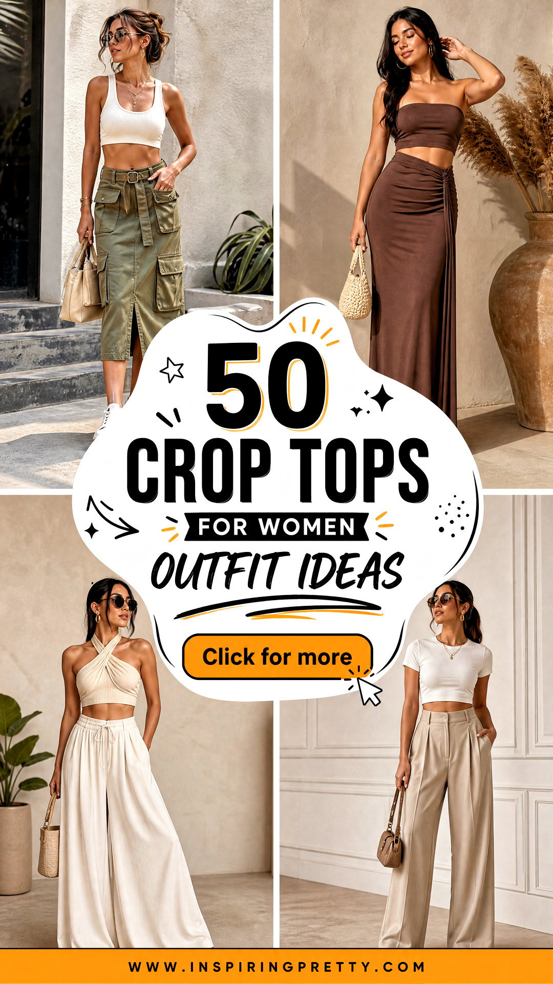 50 Crop Tops for Women Outfit Ideas for Effortless Style - 50 Crop Tops for Women Outfit Ideas for Effortless Style