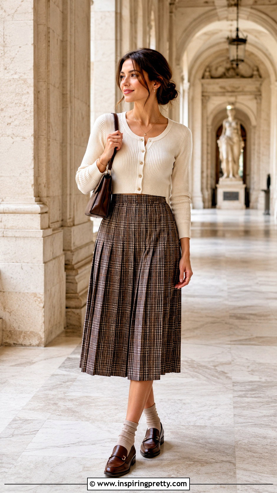 Cropped Cardigan Long Sleeve Top With Pleated Skirt - 25 Fashion Nova Long Sleeve Tops outfit ideas