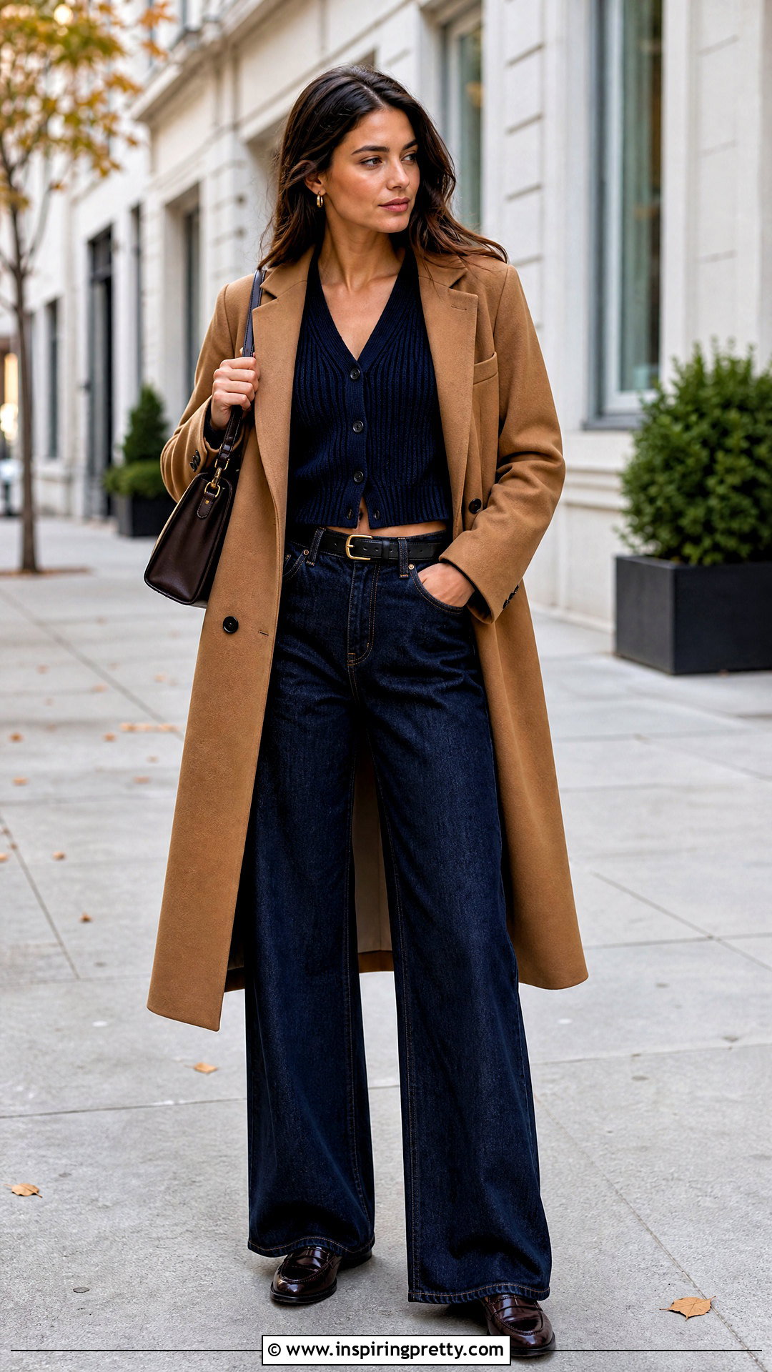Cropped Cardigan With Wide Leg Jeans - 50 tops for wide leg jeans