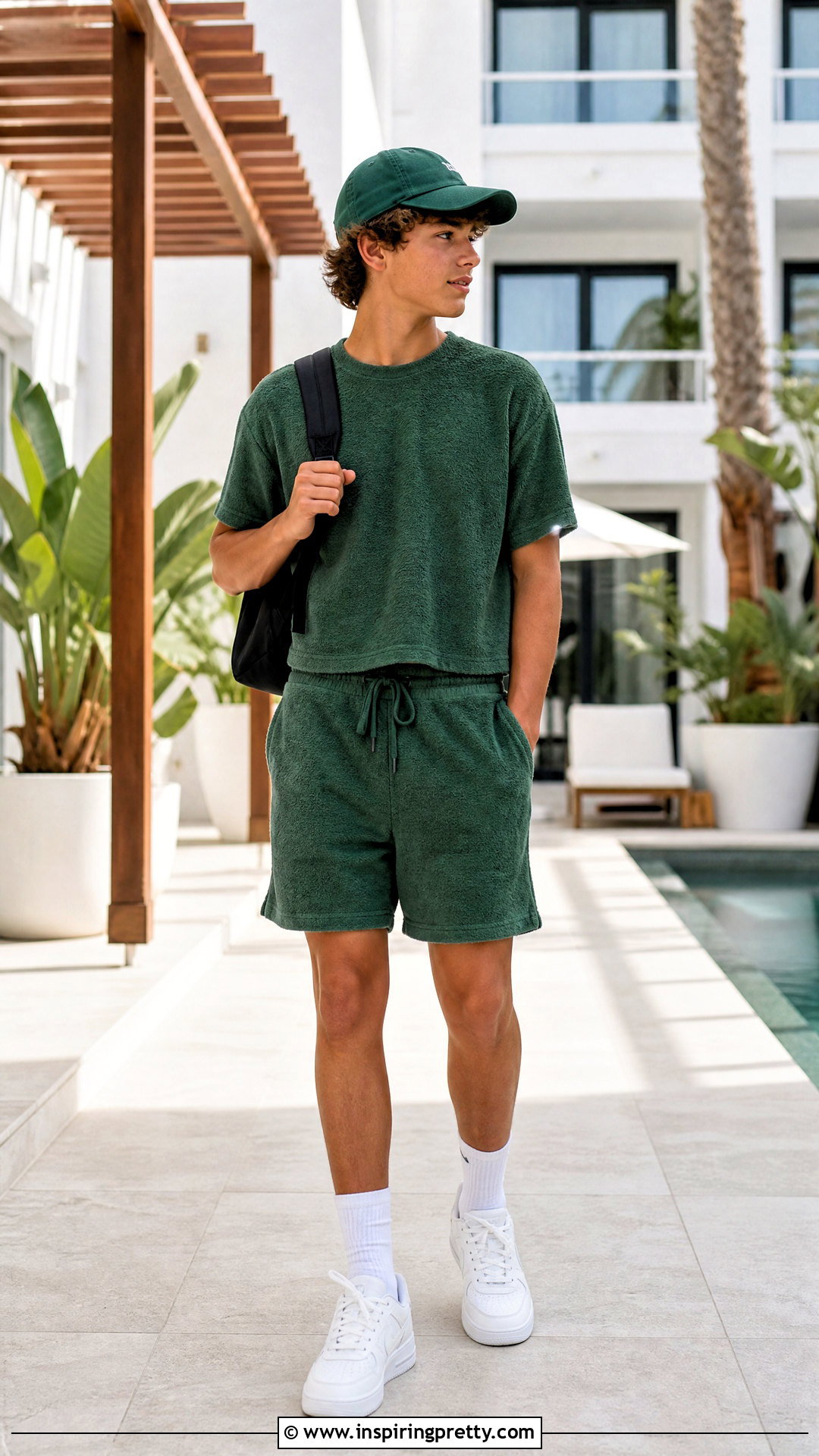 Cropped Co Ord Set With Shorts - 50 boys in crop tops outfit ideas