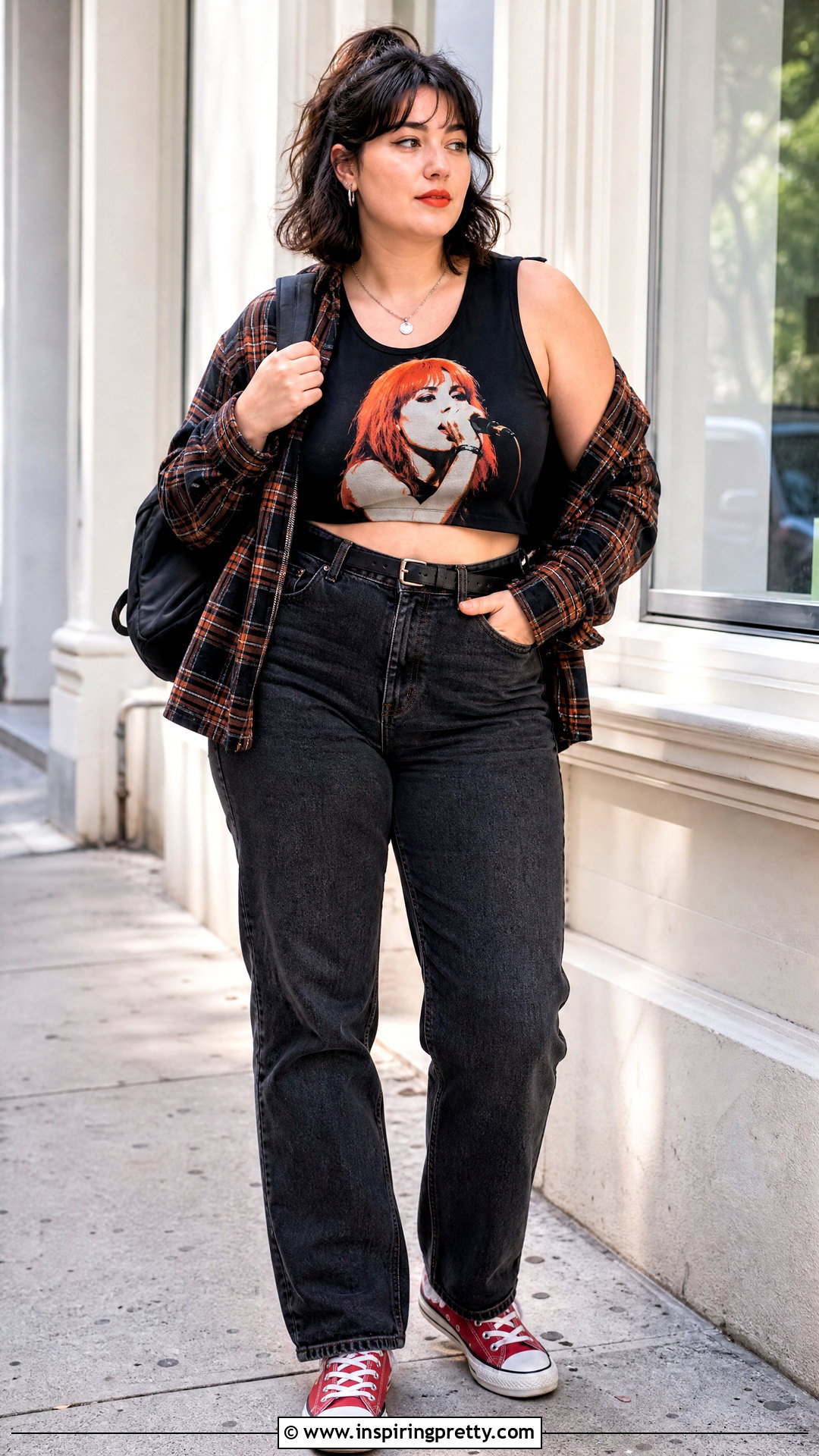 Cropped Hayley Williams Tank Top With High Waisted Jeans - 25 hayley williams tank tops