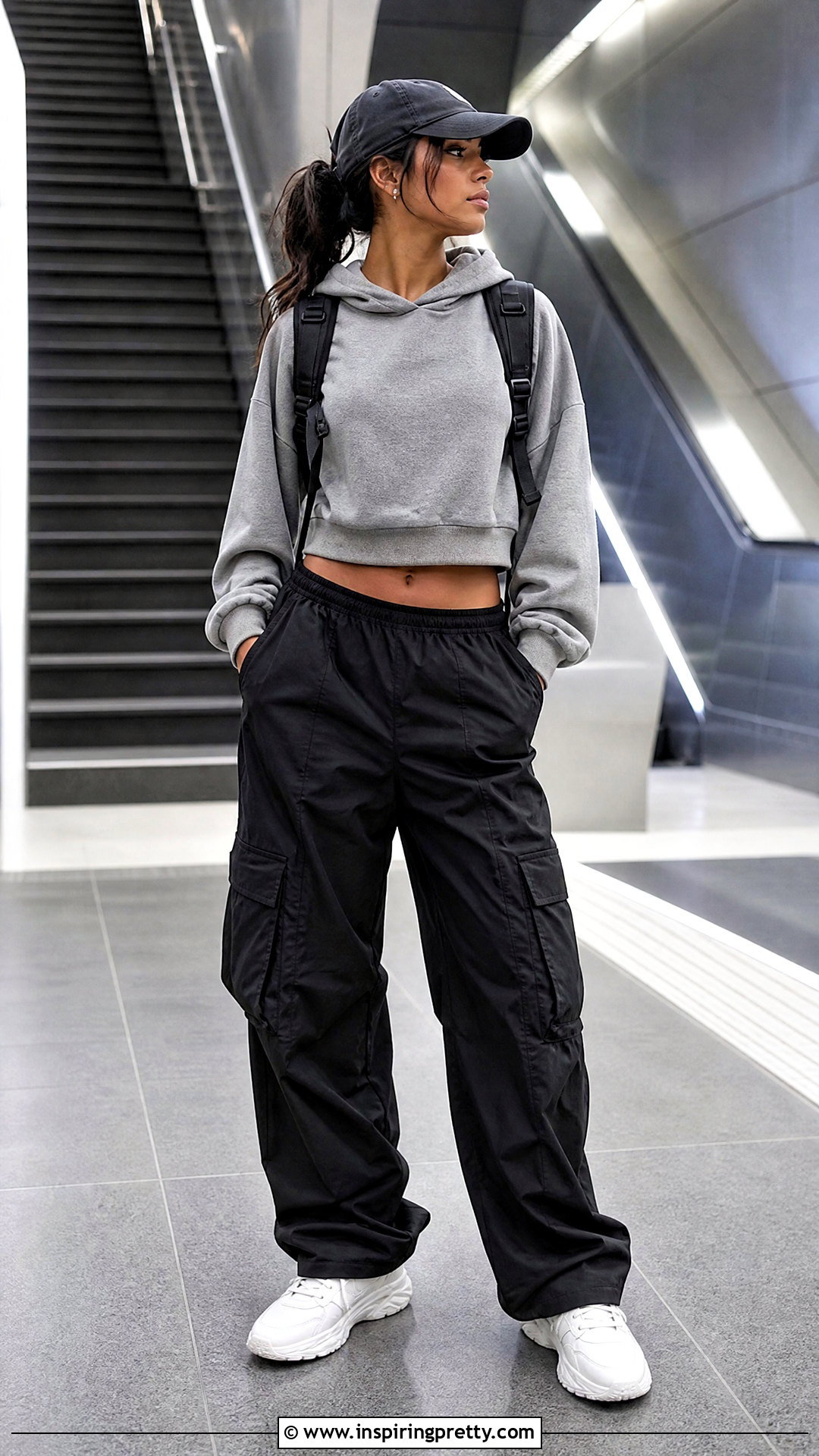Cropped Hoodie With Cargo Pants - what tops look good with cargo pants (20 ways)