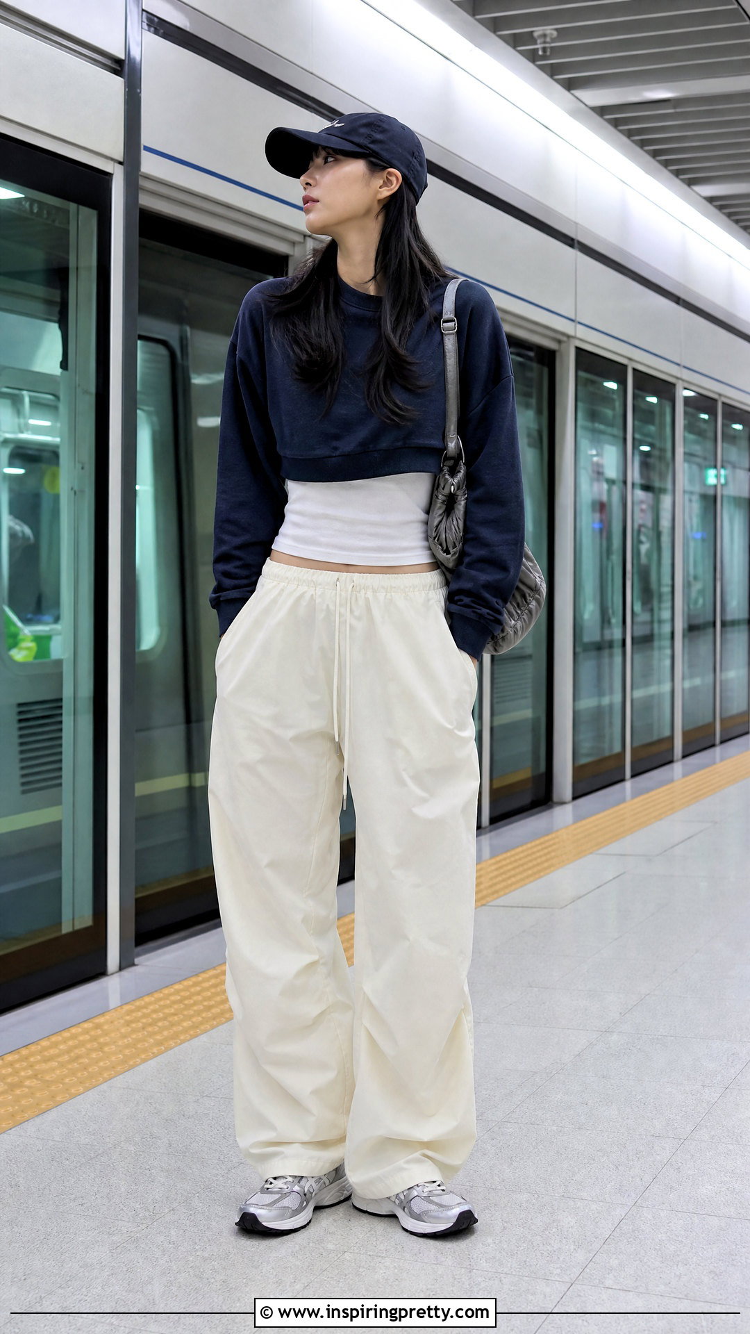 Cropped Sweatshirt Outfit - 50 korean tops for women
