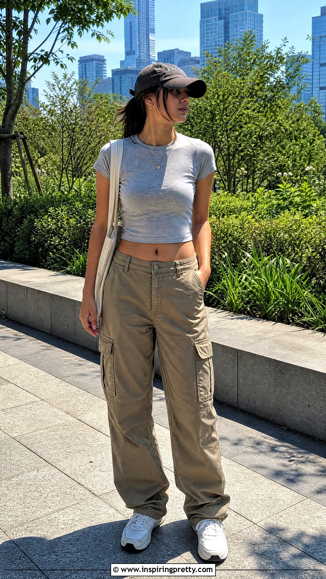 Cropped T Shirt With Cargo Pants - what tops look good with cargo pants (20 ways)