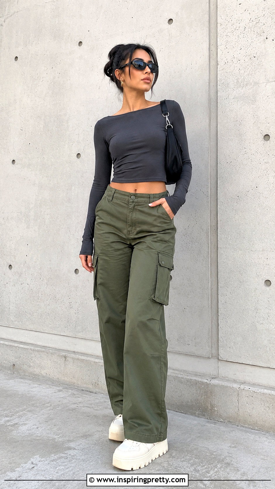 Cropped Urban Outfitters Boat Neck Top With Cargo Pants - 20 urban outfitters boat neck tops