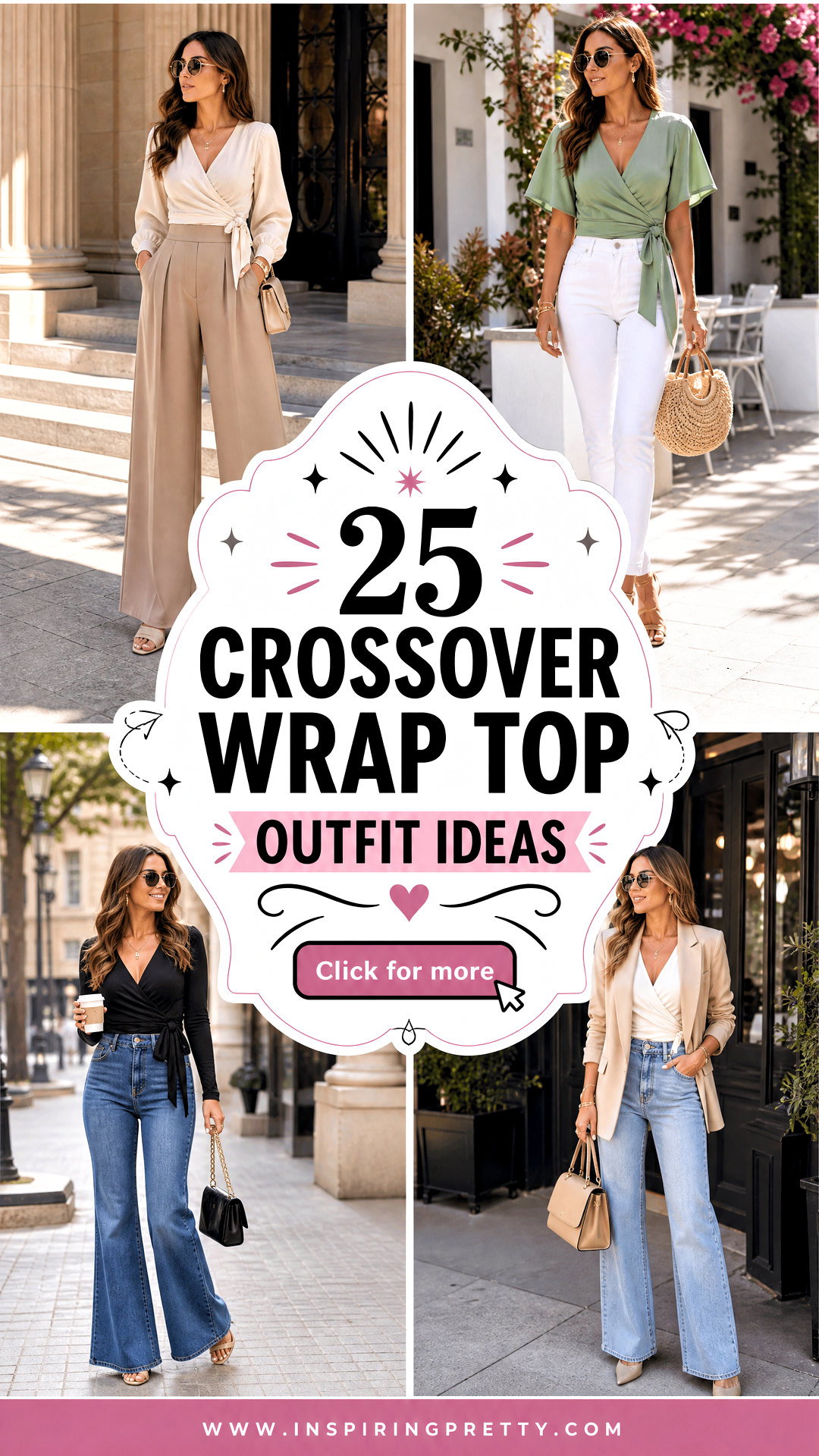 25 Crossover Wrap Top Outfit Ideas for Effortless Style - 25 Crossover Wrap Top Outfit Ideas for Effortless Style