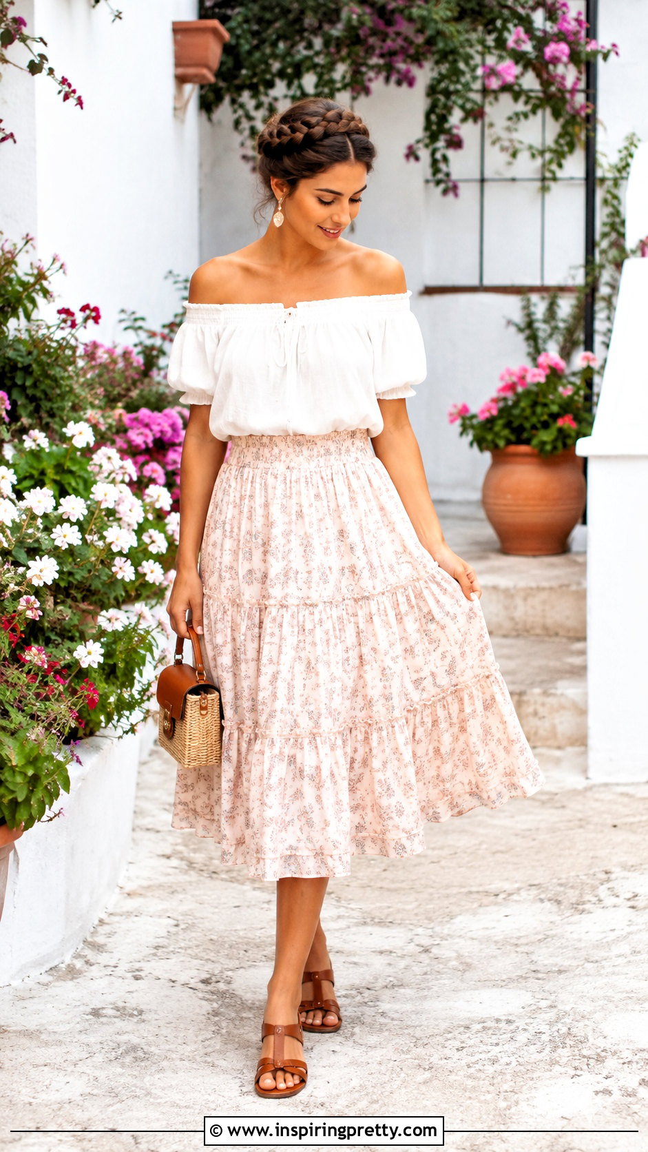 Crown Braid For Off Shoulder Tops - 50 hairstyles for off shoulder tops