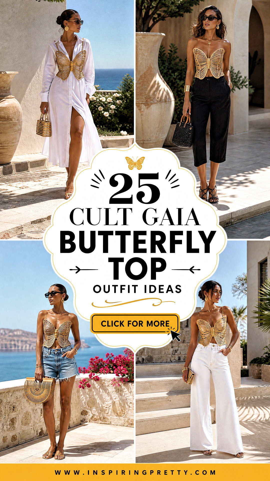 25 Cult Gaia Butterfly Top Outfit Ideas for Luxe Summer Looks - 25 Cult Gaia Butterfly Top Outfit Ideas for Luxe Summer Looks